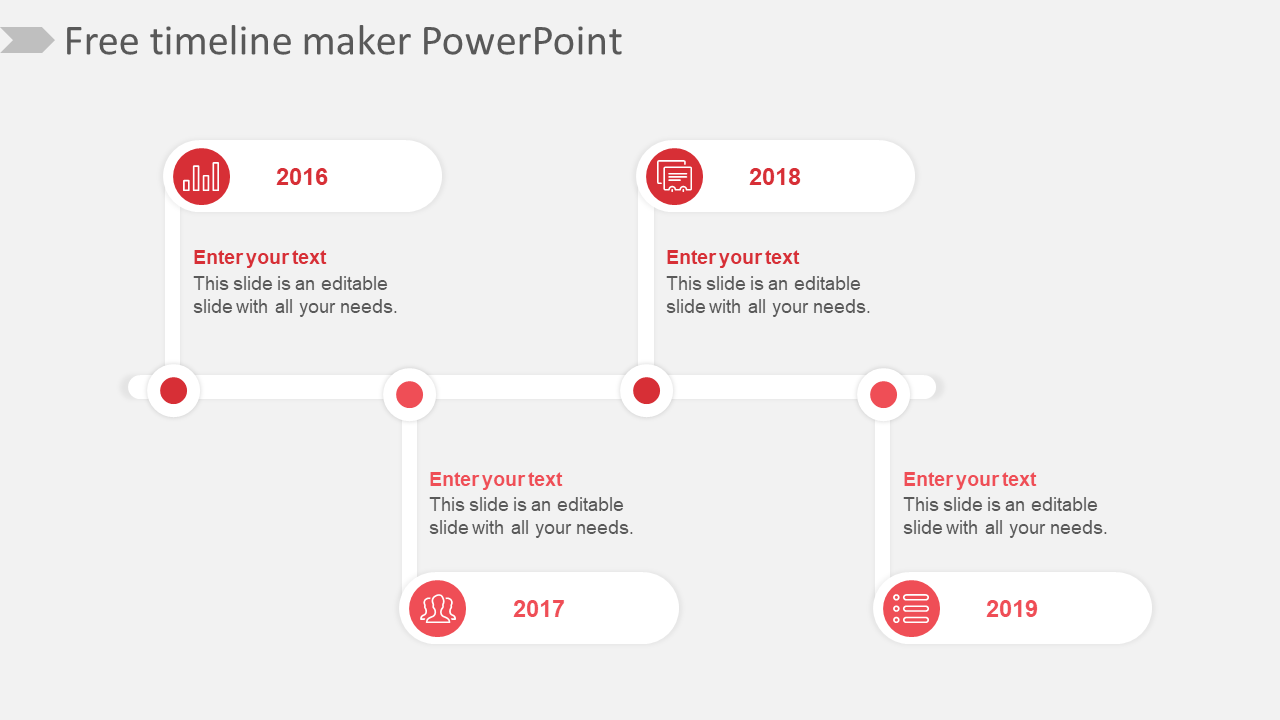 free timeline maker powerpoint-4-red
